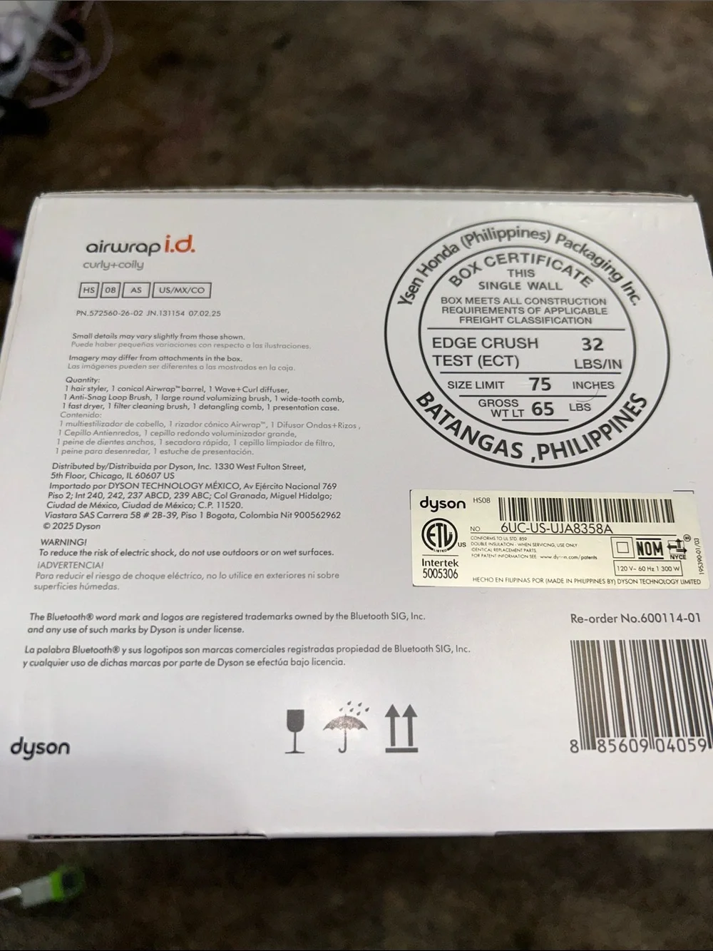 Dyson air wrap multi styler and dryer in Amber Silk